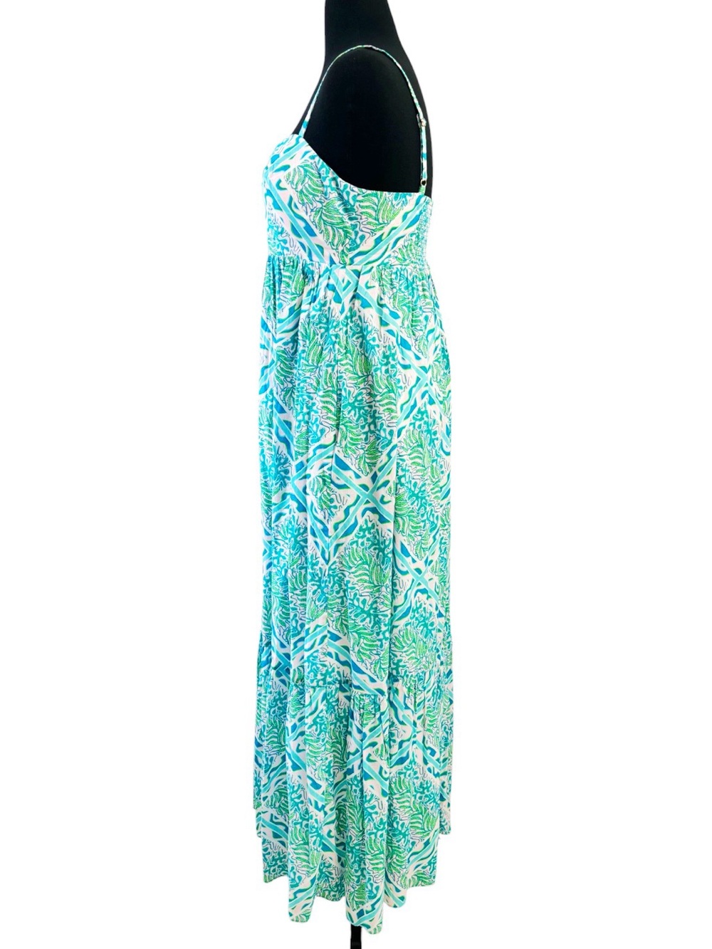 Lilly Pulitzer Prism Blue Good Greef Engineered Maxi Dress - Picture 8 of 13